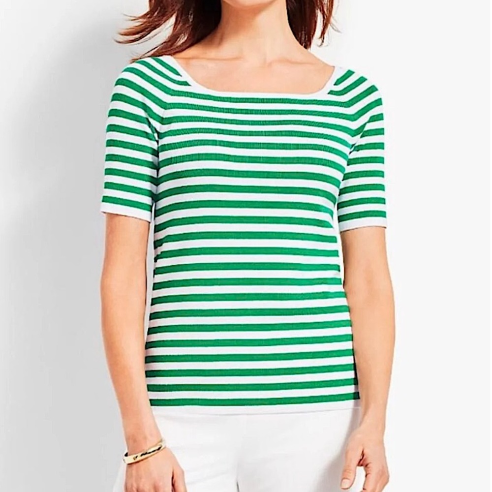 Talbots Square Neck Knit Top